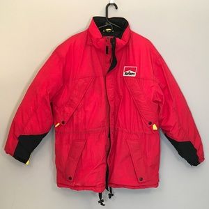 Marlboro Brand Down Puffer Coat Vintage 90's Near Mint Size Large